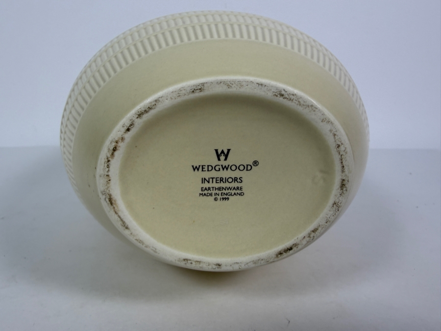 Wedgwood Interiors Primrose Yellow Jasperware Ovoid Beehive Vase Made In England 9'H [Photo 3]