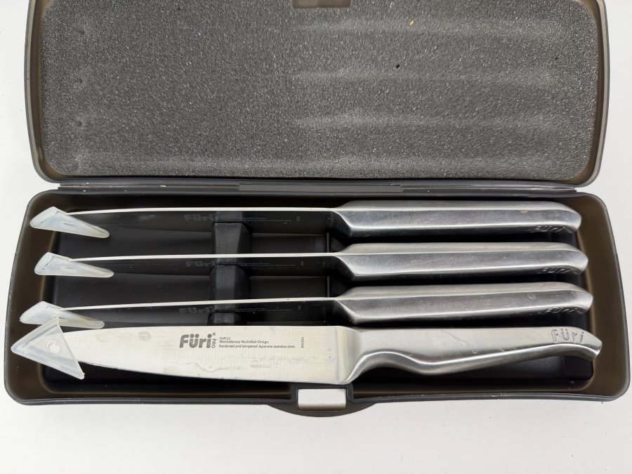 Furi Pro FUR122 Japanese Stainless Steel 4 Piece Steak Knife Set With Storage Case Designed In Australia [Photo 2]