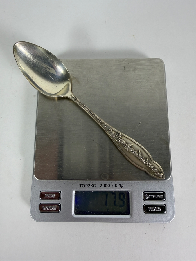 Sterling Silver Seattle Tourist Spoon 5.5'L [17.9g Sterling] ($40 Melt Value) [Photo 6]