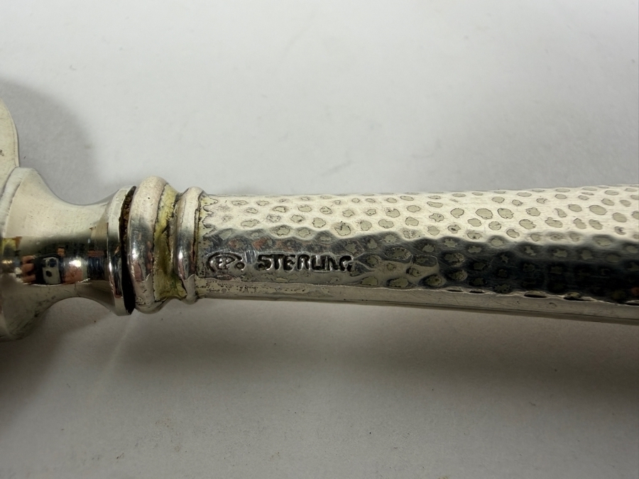 Sterling Silver Handled Pie Cake Server 10'L 84.8g [Photo 3]
