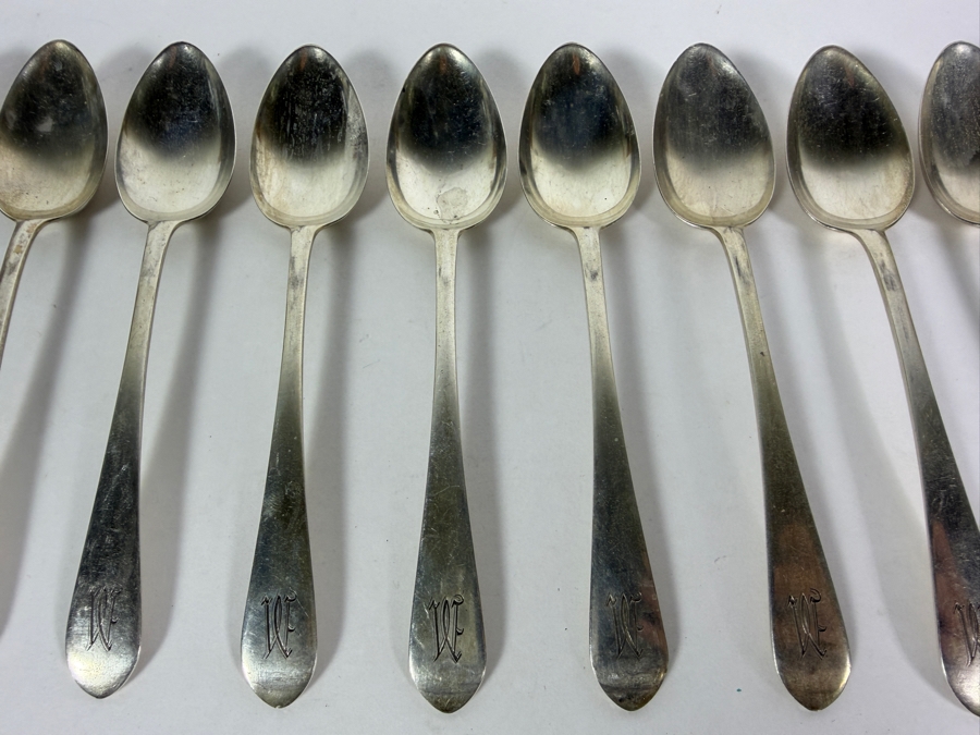 (12) Sterling Silver 5.75'L Spoons [312.1g Of Sterling] ($707 Melt Value) [Photo 2]