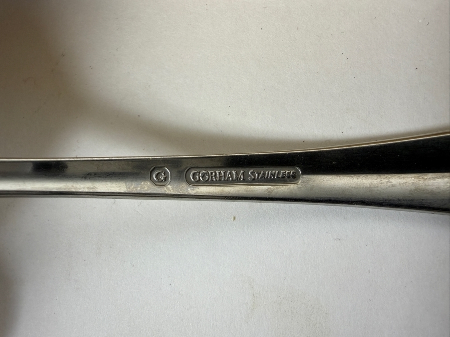 Gorham Stainless Steel Flatware - Approximate Service For 12 With Storage Tray [Photo 4]