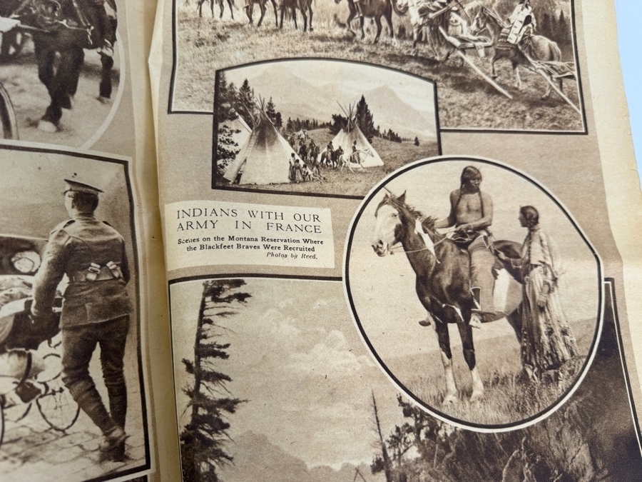 Vintage 1918 Pictorial Gravure Section From the Sunday Chicago Herald and Examiner 'Iowa's Part in the World War' [Photo 15]