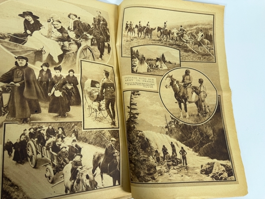 Vintage 1918 Pictorial Gravure Section From the Sunday Chicago Herald and Examiner 'Iowa's Part in the World War' [Photo 14]