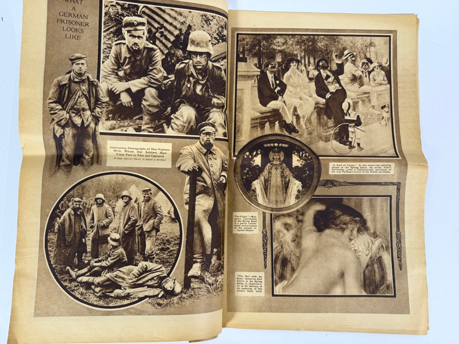 Vintage 1918 Pictorial Gravure Section From the Sunday Chicago Herald and Examiner 'Iowa's Part in the World War' [Photo 10]