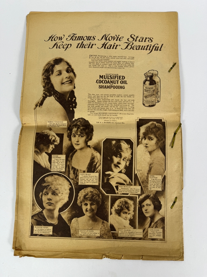 Vintage 1918 Pictorial Gravure Section From the Sunday Chicago Herald and Examiner 'Iowa's Part in the World War' [Photo 16]