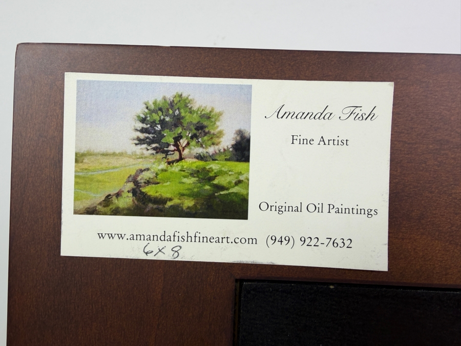 Amanda Fish Original Plein Air Oil Painting Titled 'Afternoon At The Bowers Museum' 8' X 6' Framed 13' X 11' [Photo 6]