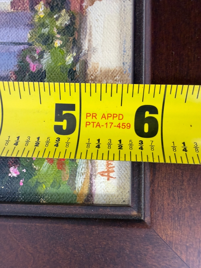 Amanda Fish Original Plein Air Oil Painting Titled 'Afternoon At The Bowers Museum' 8' X 6' Framed 13' X 11' [Photo 9]