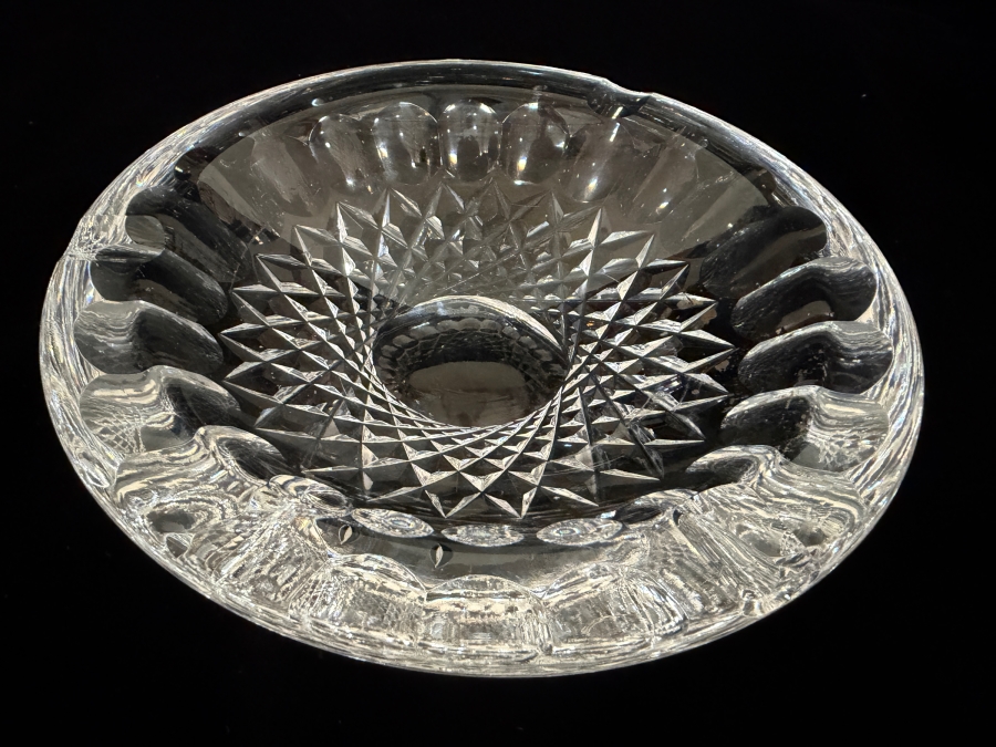 Vintage Waterford Ireland Crystal Cut Ashtray 7W [Photo 2]