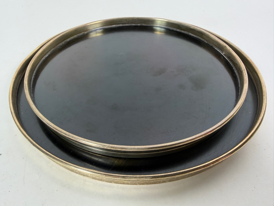 Pair of Gorham Sterling Silver Trivitrays 7.5W and 6.5W [Photo 2]