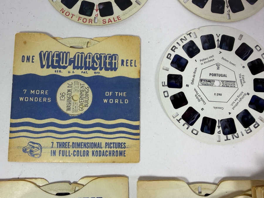 Pair of Sawyer's View-Master Reel Viewers with Approximately 48 View-Master Reels - See Photos [Photo 9]