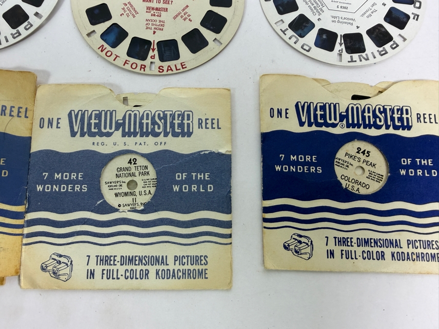Pair of Sawyer's View-Master Reel Viewers with Approximately 48 View-Master Reels - See Photos [Photo 12]
