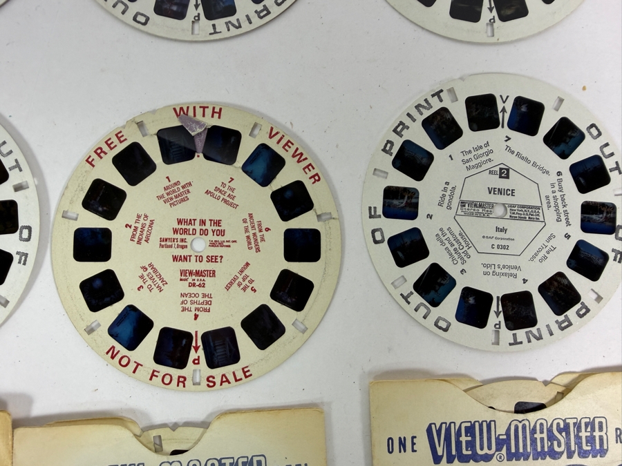 Pair of Sawyer's View-Master Reel Viewers with Approximately 48 View-Master Reels - See Photos [Photo 6]