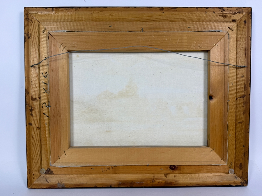 June Long Original Plein Air Oil Painting On Canvas Signed Lower Right 16 X 12 Framed 21 X 17 [Photo 8]