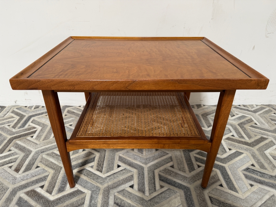 Mid-Century Modern Walnut Drexel Declaration End Table Designed by Kipp Stewart 27 X 22 X 20H [Photo 3]