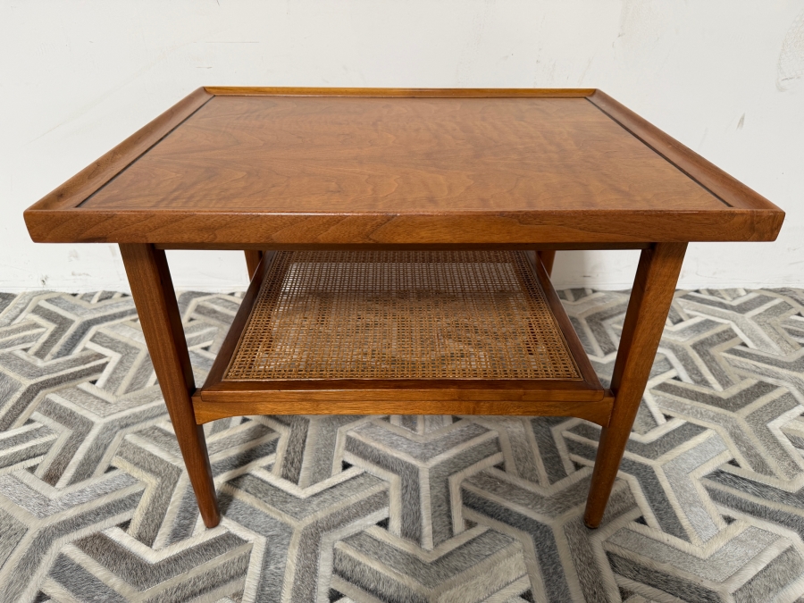 Mid-Century Modern Walnut Drexel Declaration End Table Designed by Kipp Stewart 27 X 22 X 20H [Photo 2]