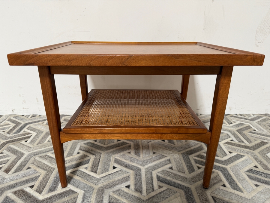 Mid-Century Modern Walnut Drexel Declaration End Table Designed by Kipp Stewart 27 X 22 X 20H [Photo 4]