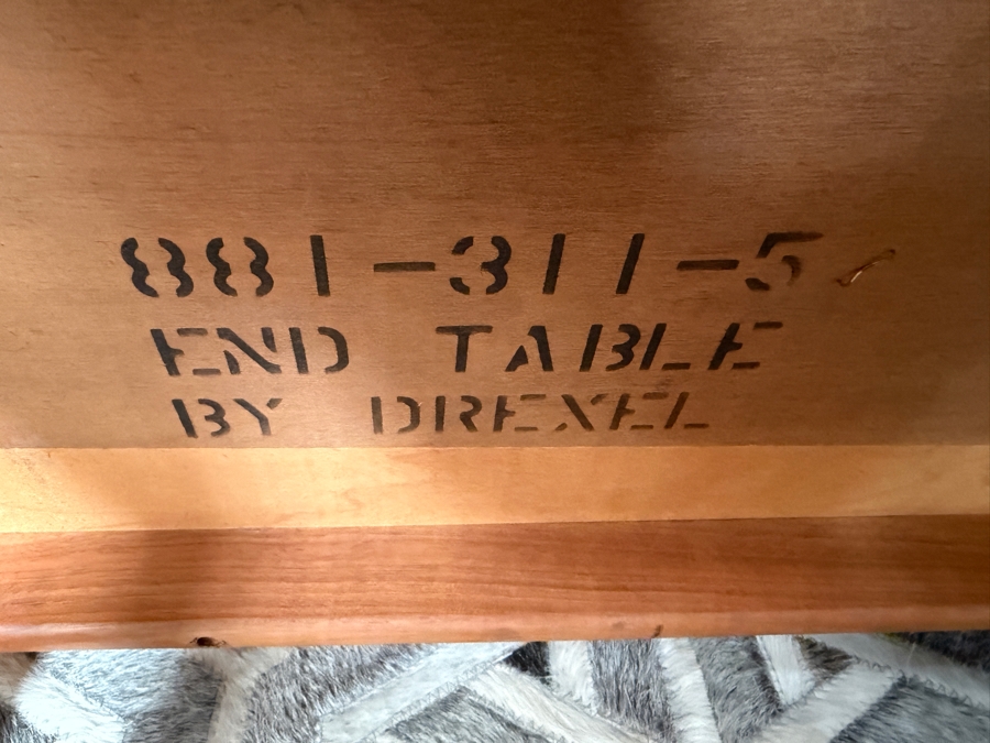 Mid-Century Modern Walnut Drexel Declaration End Table Designed by Kipp Stewart 27 X 22 X 20H [Photo 9]