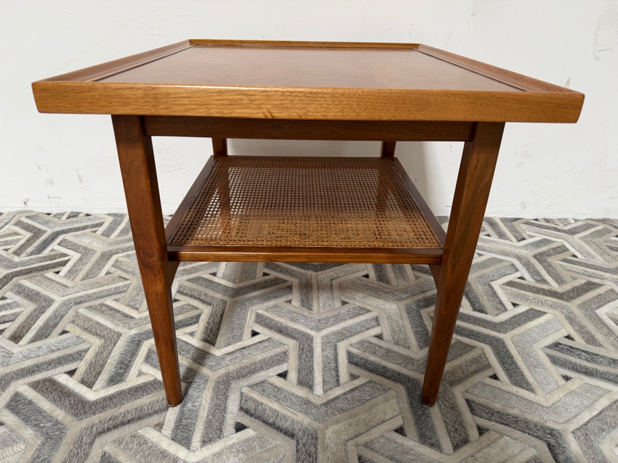 Mid-Century Modern Walnut Drexel Declaration End Table Designed by Kipp Stewart 27 X 22 X 20H [Photo 7]