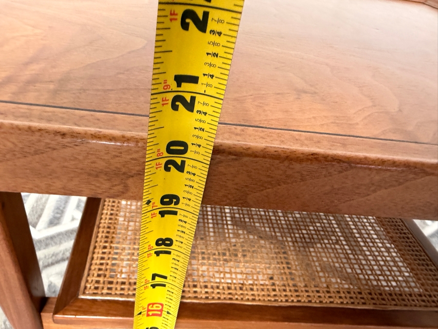 Mid-Century Modern Walnut Drexel Declaration End Table Designed by Kipp Stewart 27 X 22 X 20H [Photo 14]