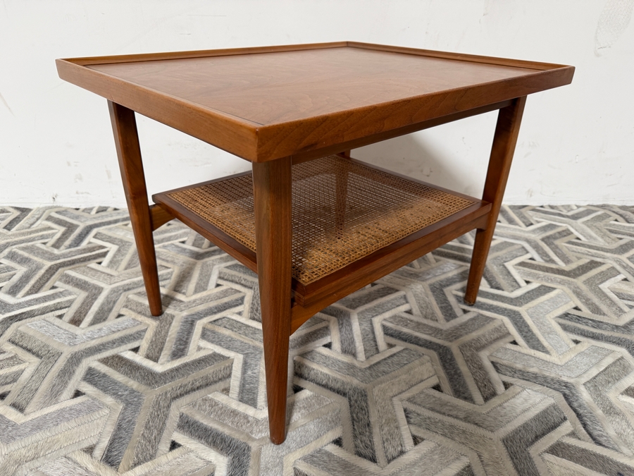 Mid-Century Modern Walnut Drexel Declaration End Table Designed by Kipp Stewart 27 X 22 X 20H [Photo 6]