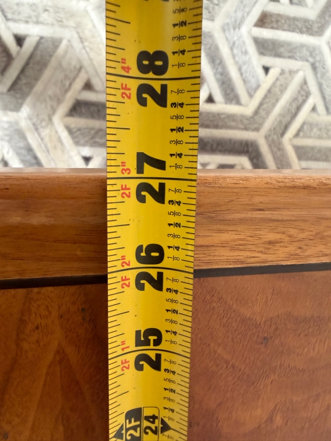 Mid-Century Modern Walnut Drexel Declaration End Table Designed by Kipp Stewart 27 X 22 X 20H [Photo 12]