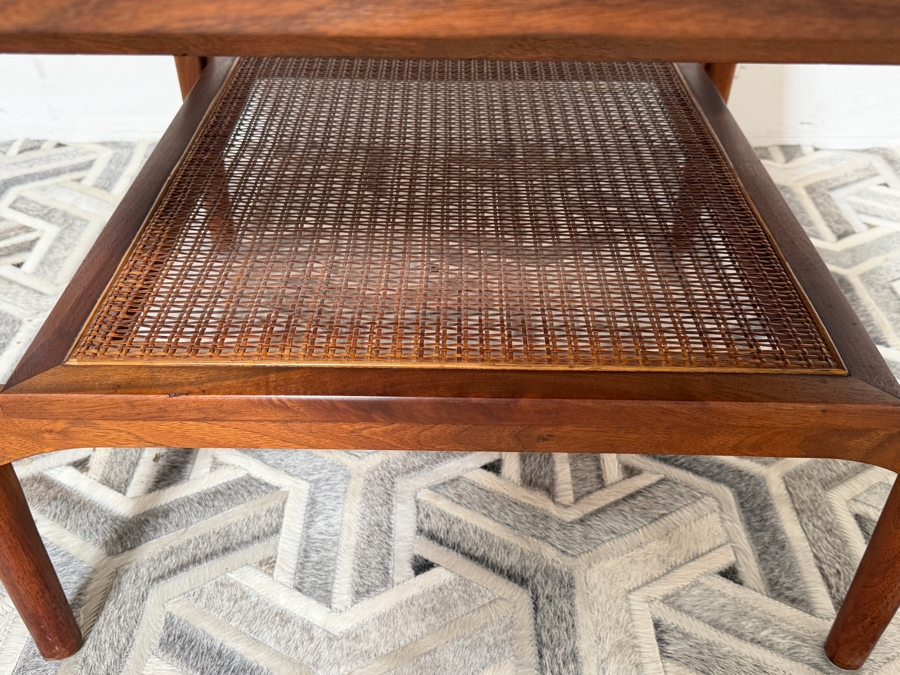 Mid-Century Modern Walnut Drexel Declaration End Table Designed by Kipp Stewart 30W X 30D X 20H [Photo 10]