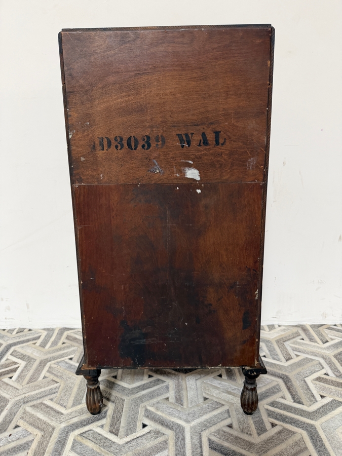 Antique Edwardian-era Hand Carved Wooden Drop-Front Secretary Desk Bureau 19W X 15D X 41.5H [Photo 12]
