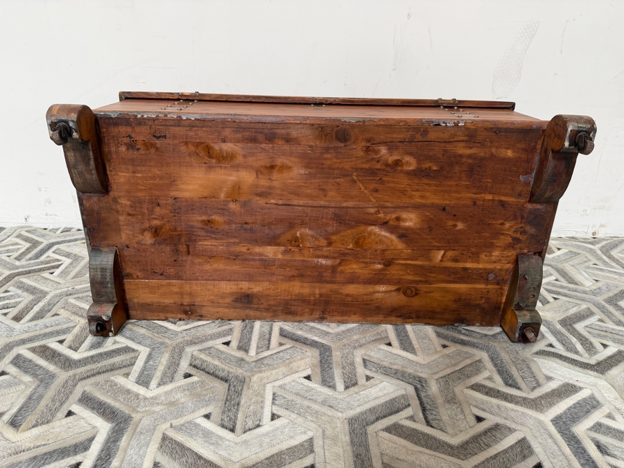 Vintage Cedar Blanket Chest With Copper Straps 43W X 20D X 18.5H [Photo 14]
