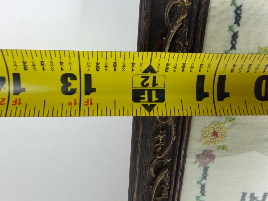 Vintage Framed Cross-stich Sampler 12 X 15.5 [Photo 7]