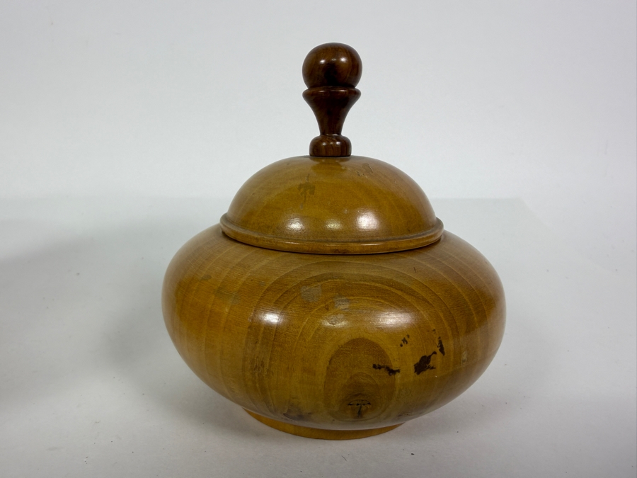 Collection Of Four Handcrafted Wooden Boxes from 4'H to 7.5'H [Photo 12]