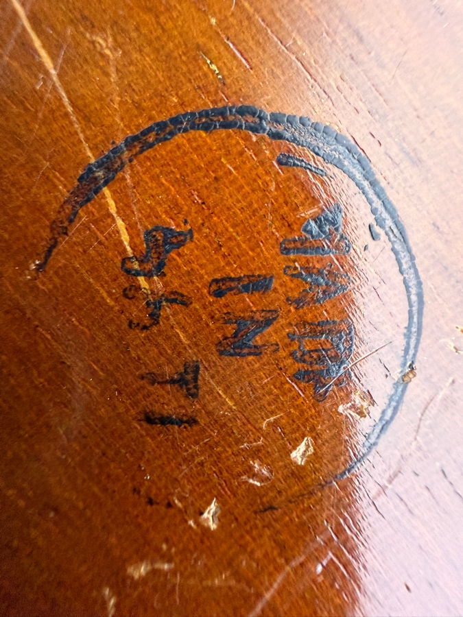 Wooden Inlaid Tray with a Star-shaped Border 12.75W [Photo 5]