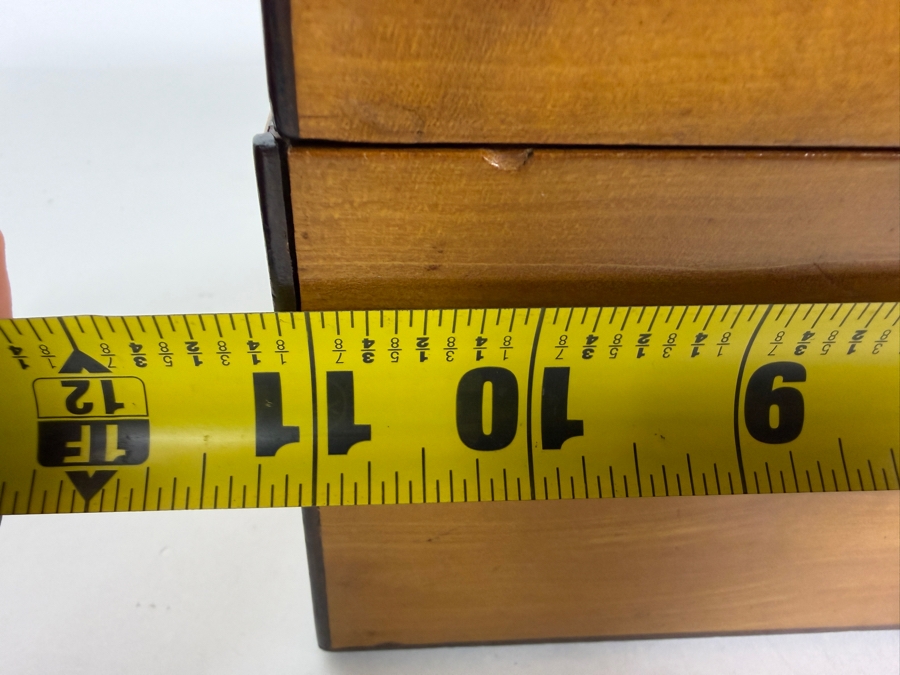 Antique Wooden Box 11W X 6D X 5H [Photo 12]