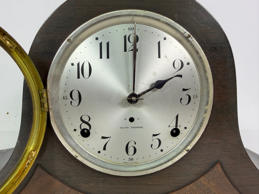 Vintage Seth Thomas Mantel Clock 17.5W X 6D X 9.25H [Photo 4]