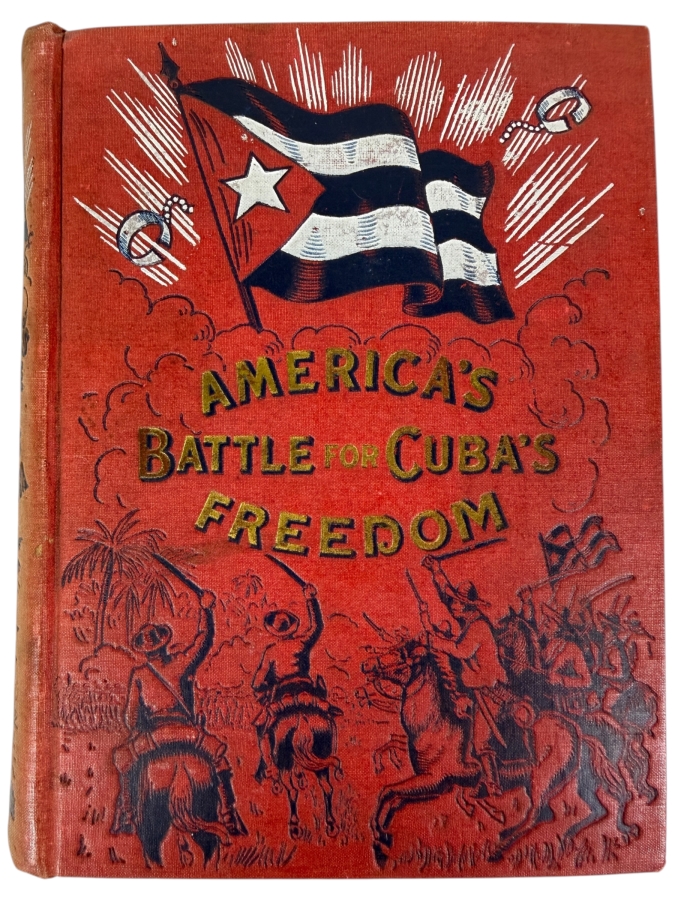 Antique 1898 Hardcover Book America's Battle For Cuba's Freedom