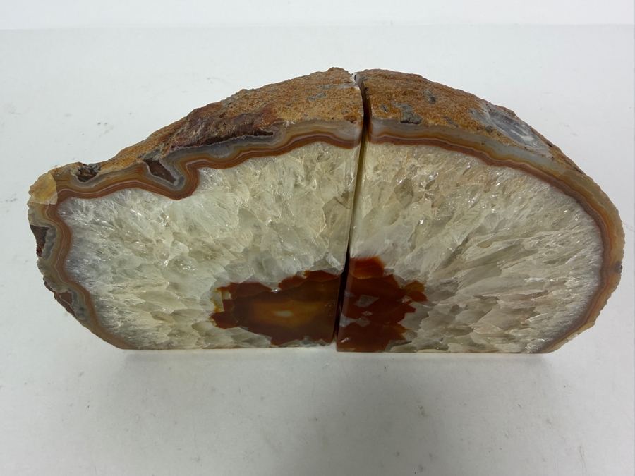 Natural Polished Agate Bookends 5'H [Photo 7]