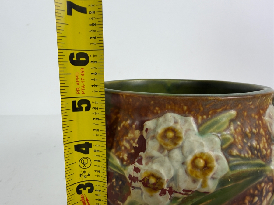 Vintage 1931 Roseville Pottery Jonquil Jardiniere 5.25H [Photo 9]