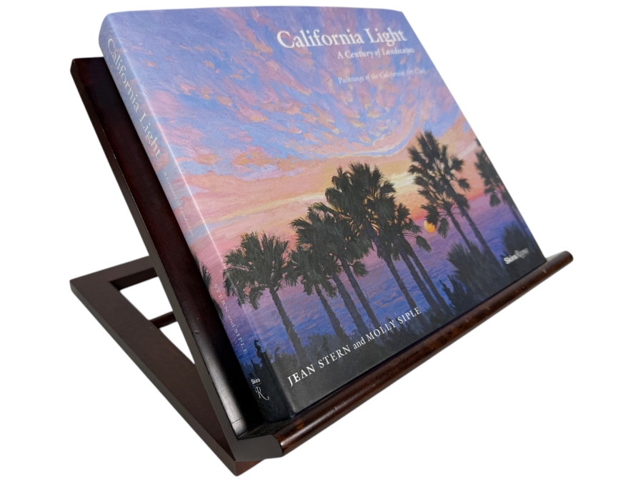 Hardcover Book California Light: A Century Of Landscapes - Paintings of the California Art Club Retails $50 With Wooden Levenger Adjustable Book Stand
