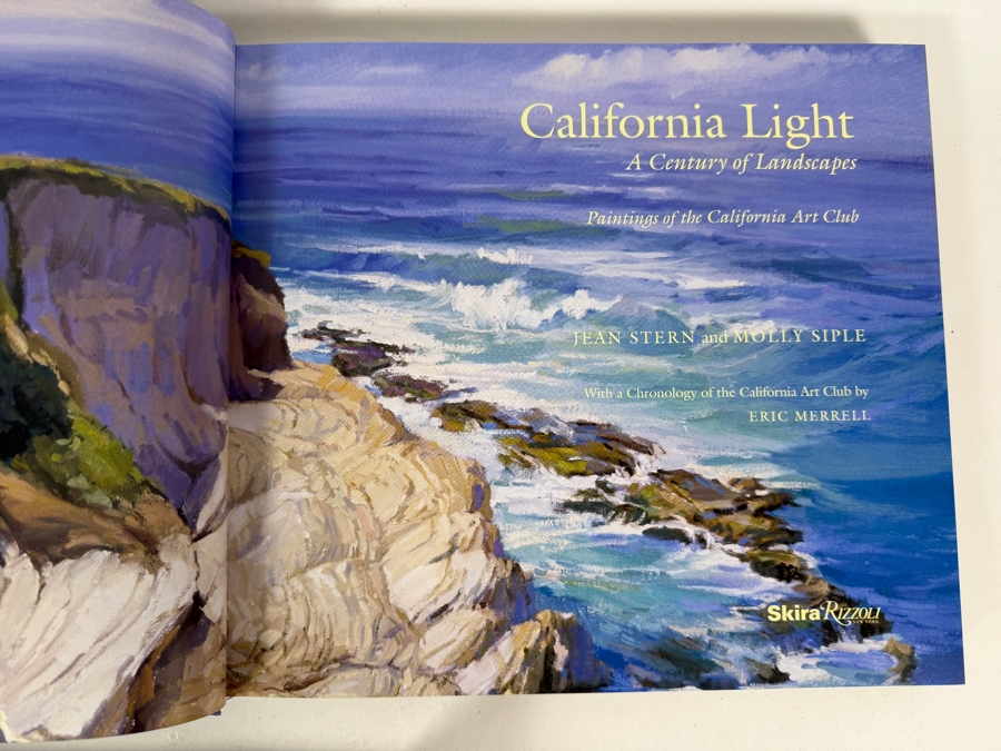 Hardcover Book California Light: A Century Of Landscapes - Paintings of the California Art Club Retails $50 With Wooden Levenger Adjustable Book Stand [Photo 6]