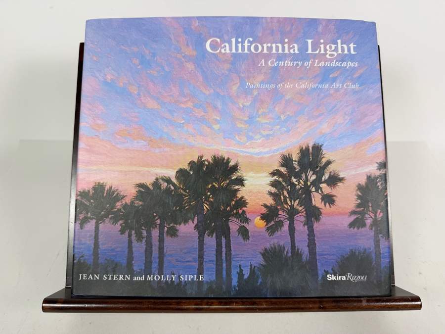 Hardcover Book California Light: A Century Of Landscapes - Paintings of the California Art Club Retails $50 With Wooden Levenger Adjustable Book Stand [Photo 3]