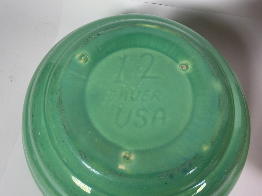 Collection Of Vintage Bauer Pottery Ring Ware Multicolor Ceramic Nesting Mixing Bowls Made In USA 3.5' - 9.5'W [Photo 11]