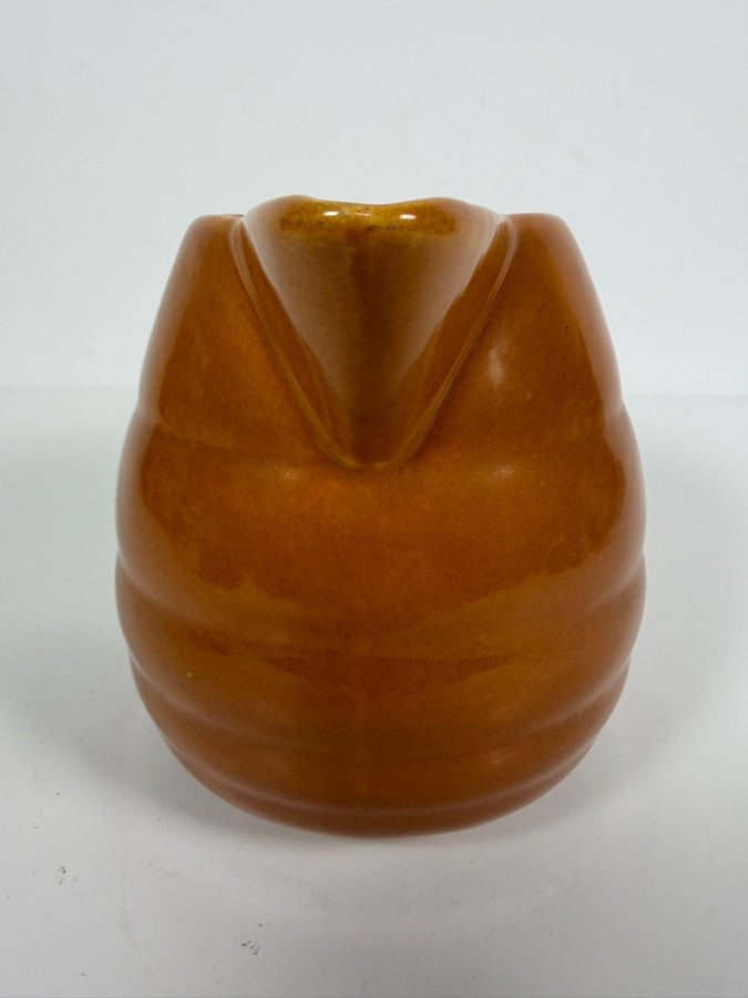 Vintage Bauer Pottery Brown Ring Ware Ceramic Beverage Pitcher Made In USA 6'H [Photo 2]
