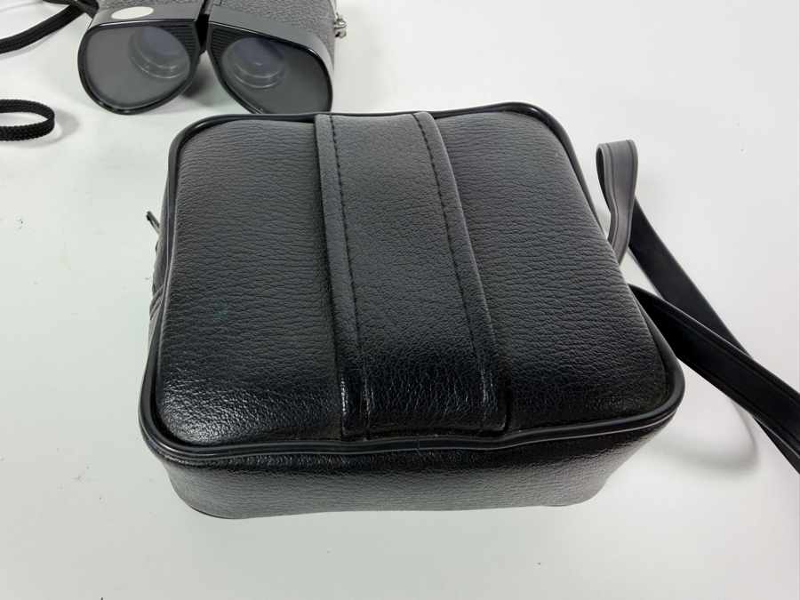 Vintage Bushnell Sportview Compact 7x21 Binoculars With Textured Black Grips And Neck Strap and Case [Photo 4]
