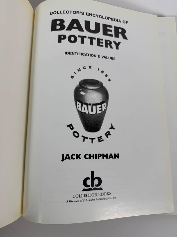 Collectors Encyclopedia Of Bauer Pottery Identification And Values Hardcover Book By Jack Chipman [Photo 3]