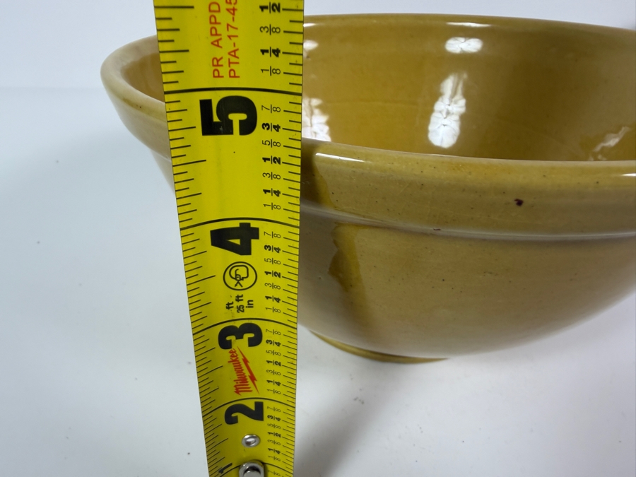 Vintage Bauer Pottery Los Angeles Number 12 Ceramic Mixing Bowl Made In USA 9'W X 4.5'H [Photo 6]