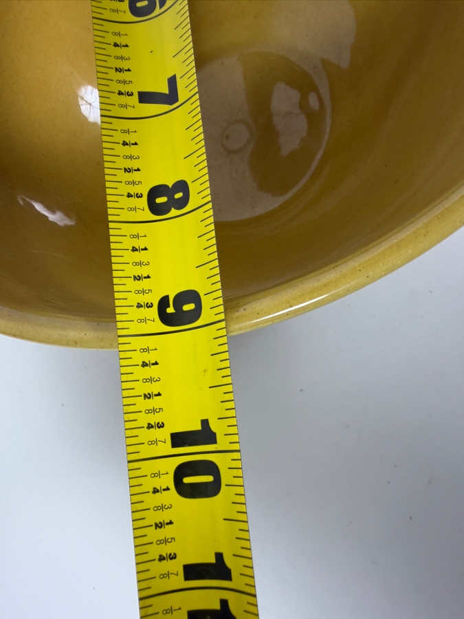 Vintage Bauer Pottery Los Angeles Number 12 Ceramic Mixing Bowl Made In USA 9'W X 4.5'H [Photo 5]