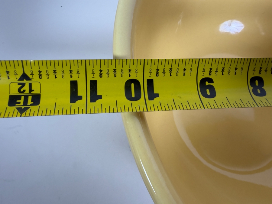 Vintage Gaetano Pottery Yellow Gloss Ceramic Salad Mixing Bowl Made In USA 10.5'W X 4.75'H [Photo 5]