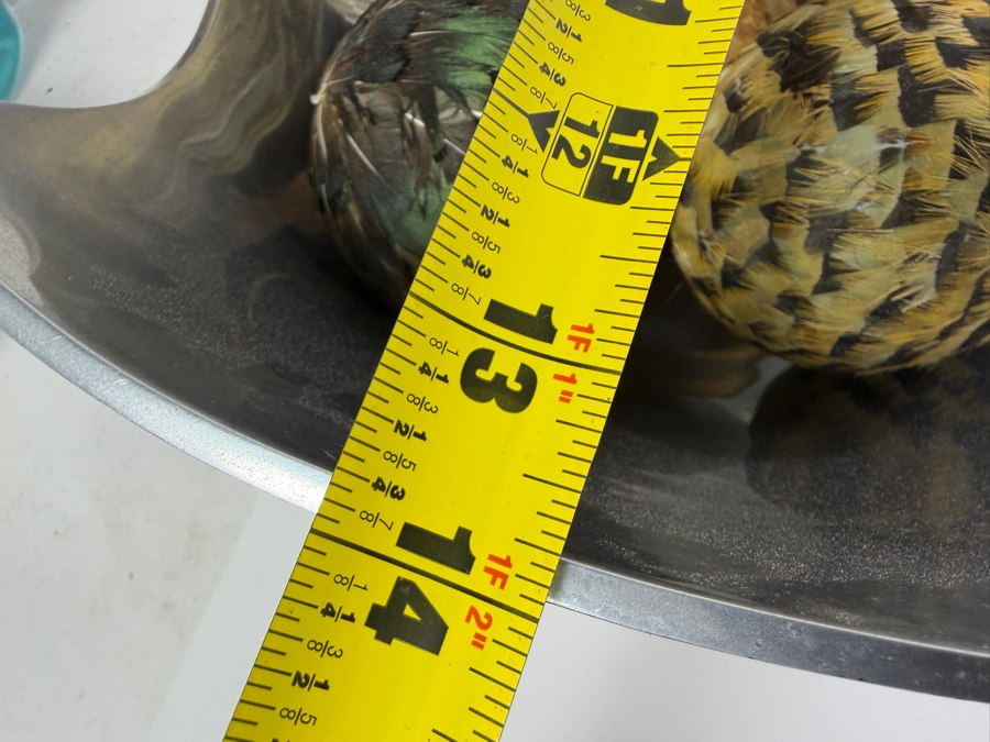 Pair Of John-Richard Bowls Filled With Decorative Balls - Larger Bowl is 14W X 9.5H [Photo 10]