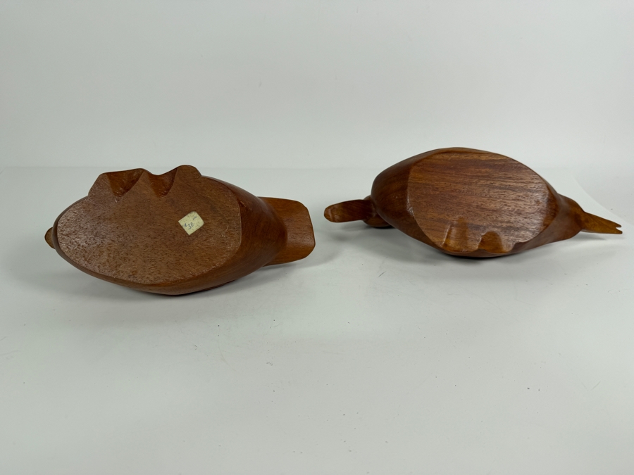 Pair Of Carved Wooden Ducks 11'W [Photo 6]