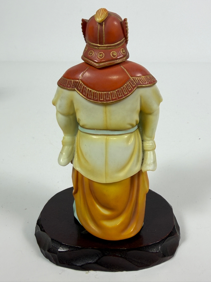 Vintage Toshikane Arita Porcelain Figurine of Bishamonten 4.5H [Photo 4]